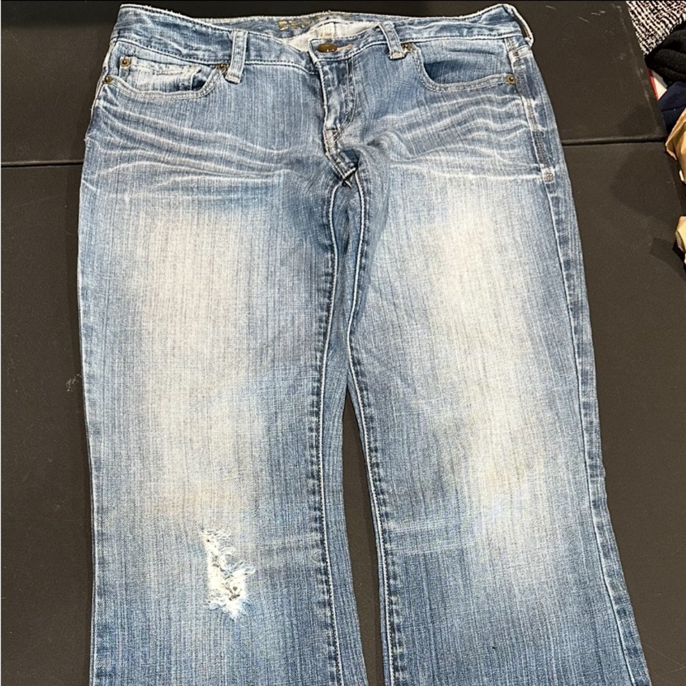 Express Light Blue Flare Jeans
